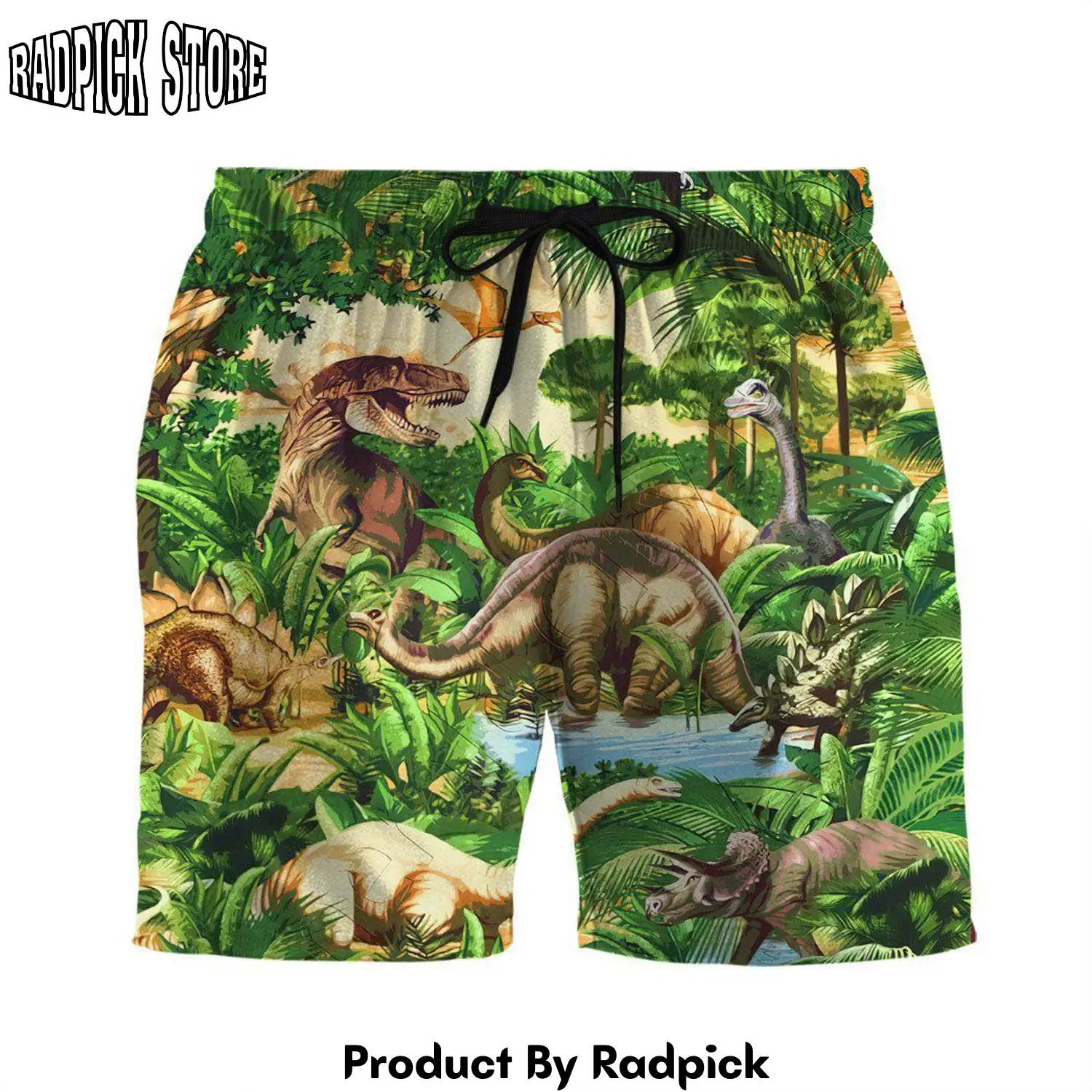 Radpick 3d dinosaur beach short rp631578